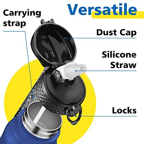 Straw Lid for Han's Bottle 12Oz, 17Oz, 24Oz & 32Oz Insulated Flask