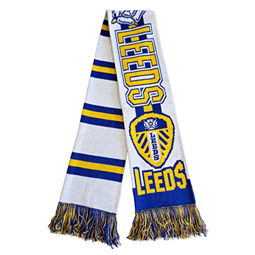 Leeds United Soccer Fan Scarf - Premium Acrylic Knit, 5ft