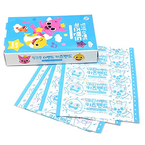32-Pack Baby Shark Character Bandages - Kid Friendly First Aid