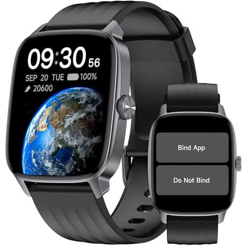 Senior-Friendly Pedometer Watch with Heart Rate & Sleep Tracker