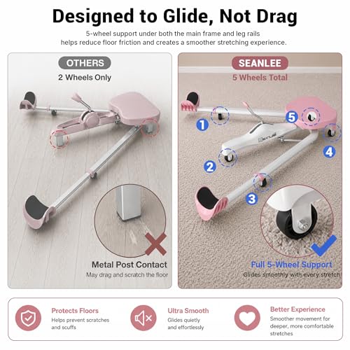 Leg Stretcher Machine for Flexibility - Adjustable Pink Equipment