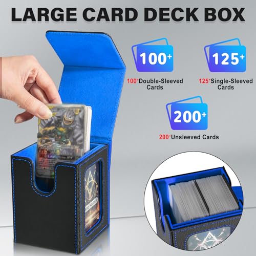 Card Deck Box for MTG Commander | Holds 100 Double-Sleeved Cards