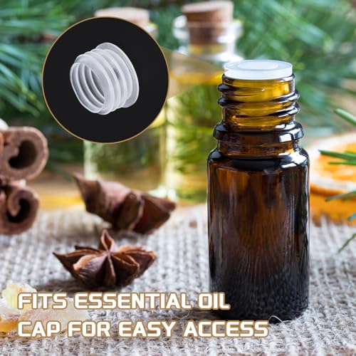 Clear Bottle Adapter Plugs - 0.67" x 0.17" - 25 Pcs