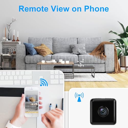 Small Indoor Outdoor Camera Security Wireless Home Cameras 4K Mini WiFi Pet Camaras, HD Tiny Nanny Cam,Wide Angle,Night Vision, Home Indoor Outdoor Camara,Can No Need WiFi Cams For House Security