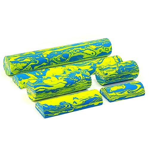 Soft/Medium Foam Physical Therapy Roller - 12" Half Round