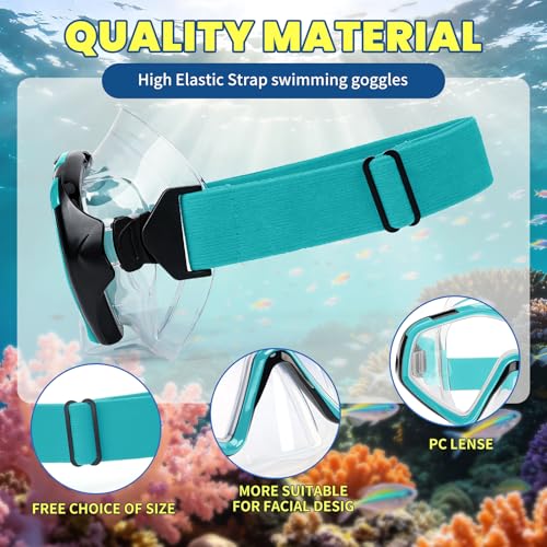 Elastic Knit Adjustable Strap Dive Mask PRO- Anti-Fog Panoramic