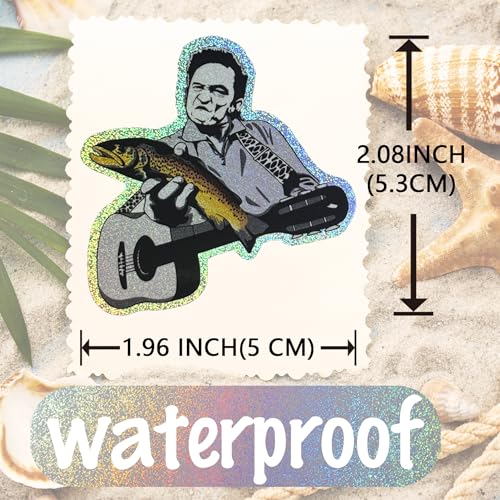 Holographic Fishing Stickers - 105 Pcs Rainbow Vinyl Set