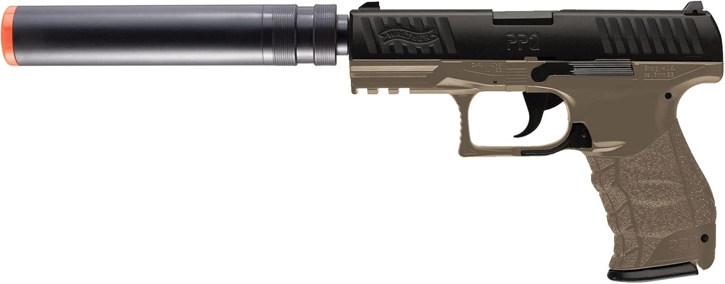 Umarex Walther PPQ Airsoft Gun - 6mm BB Pistol with Realistic Blowback Action