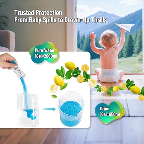Portable Toilet Waste Bags with Absorbent Gel - Leak-Proof Camping & RV Sanitary Kit