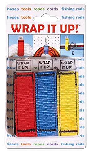 Heavy-Duty Cord Organizer Straps - 12-Inch Hook and Loop Ties, Set of 3