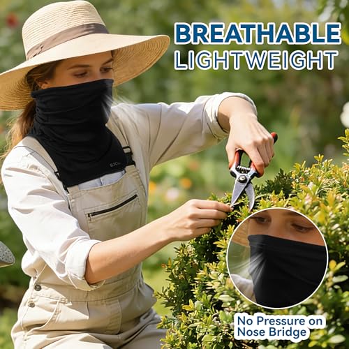 SNSUSK UPF 50+ Breathable Neck Gaiter for Men & Women - Sun Protection
