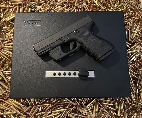 Top Opening Tactical Gun Storage Box with Lock - Black