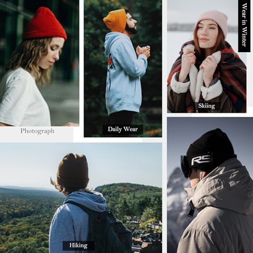 Satin Lined Beanie for Women & Men - Black, One Size