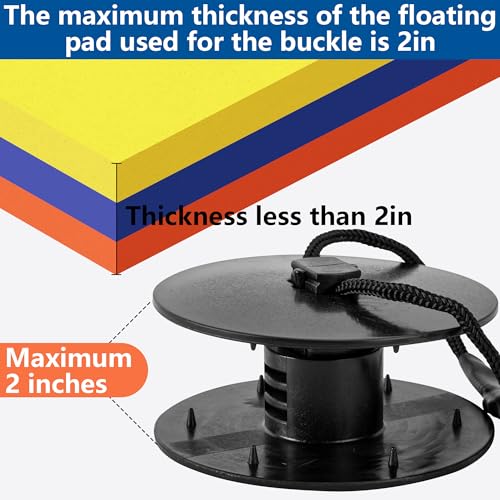 Shupakul Floating Water Mat Tether Kit with Grommet & Rope - Safety & Easy Install