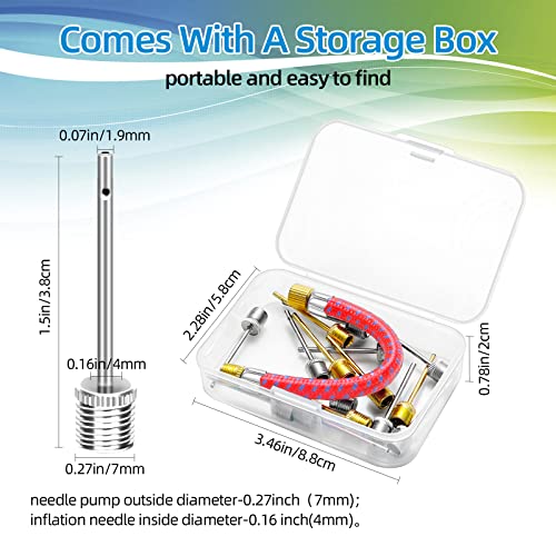 16-Pack Dual-Port Air Pump Needles for Sports Balls