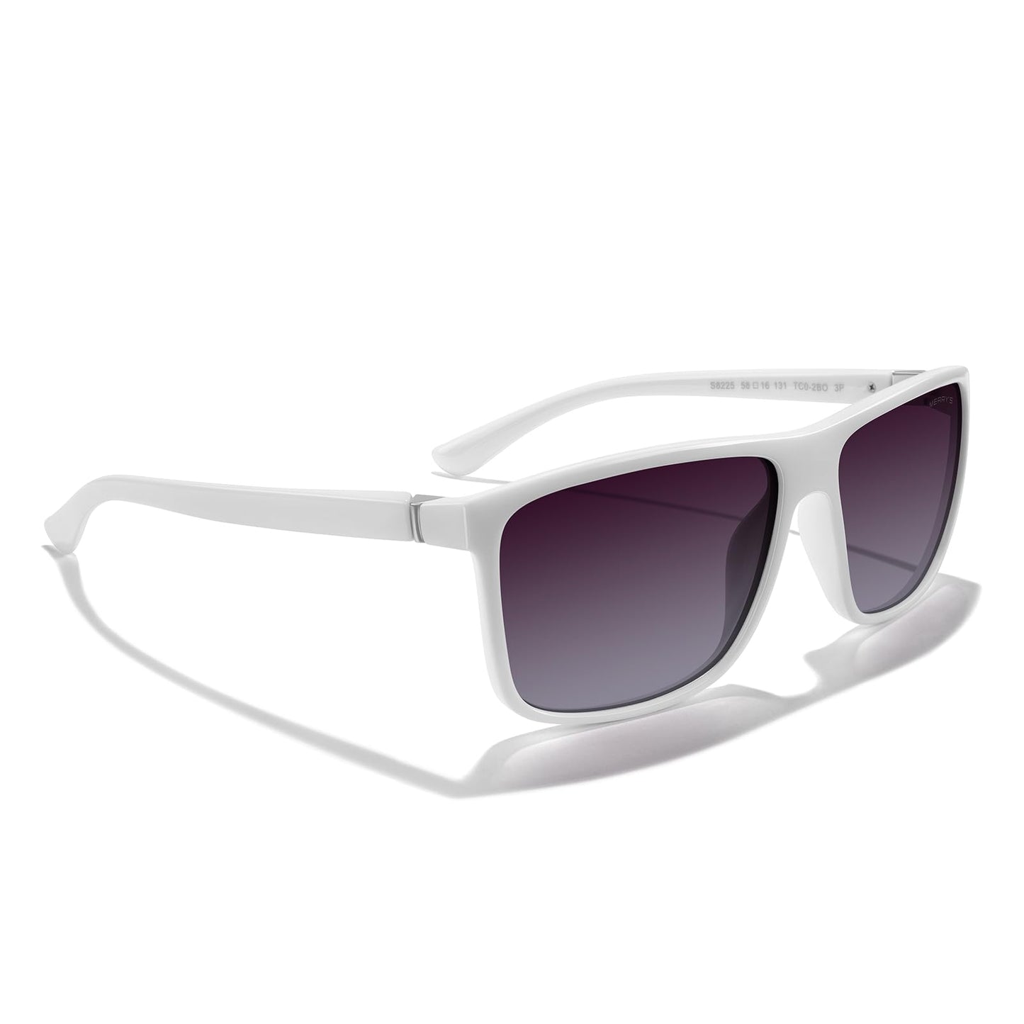 MERRY'S Rectangular Polarized Sports Sunglasses for Men Women Cycling Driving Fishing UV400 Protection S8225