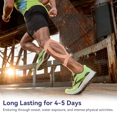 Kinesiology Athletic Tape - 2in x 32ft Waterproof Sports Support - Beige