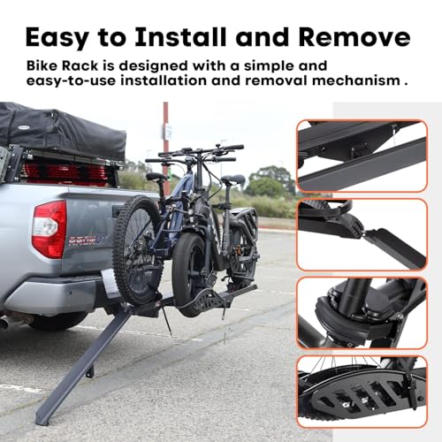 Heavy Duty Electric Bike Rack for 2 Bikes - 200 lbs Capacity