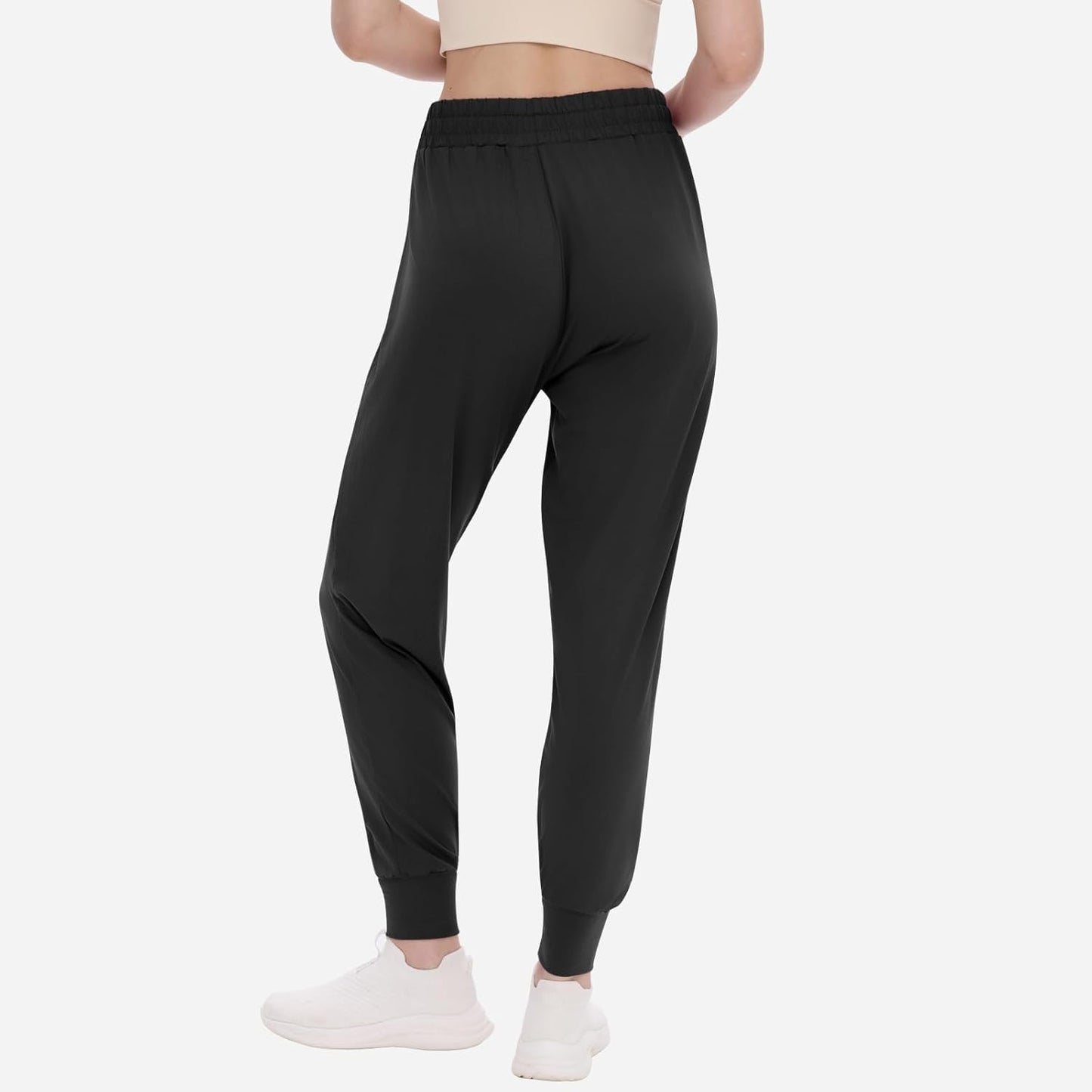 TNNZEET Women's Joggers - High Waisted Lightweight Sweatpants with Pockets | Tapered Leg Design