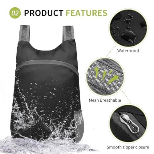 Lightweight 20L Foldable Hiking Backpack for Outdoor Use