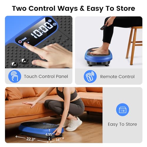 Vibration Plate Exercise Machine for Full Body Workout & Lymphatic Drainage