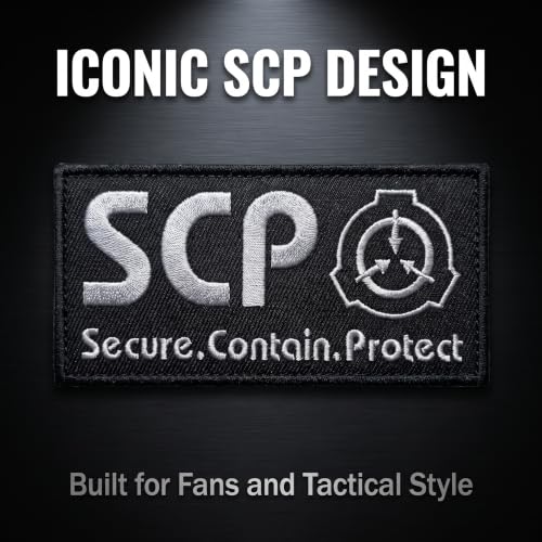 SCP Foundation Logo Luminous Tactical Patch - 4 x 2 Inches
