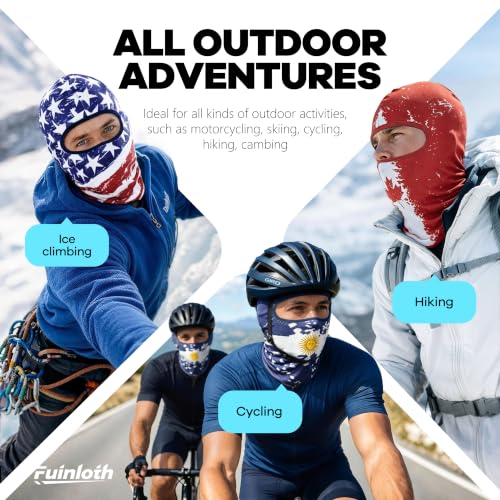Balaclava Ski Mask - Summer UV Protection & Cooling - US Flag 1