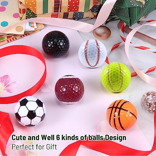 Sheffla Novelty Funny Cute Golf Balls - Perfect Gift for Kids & Golfers, Variation: Golf Balls