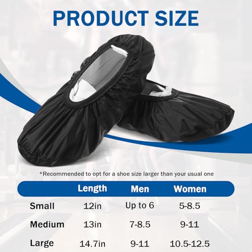 Reusable Non-Slip Bowling Shoe Covers - Large Size