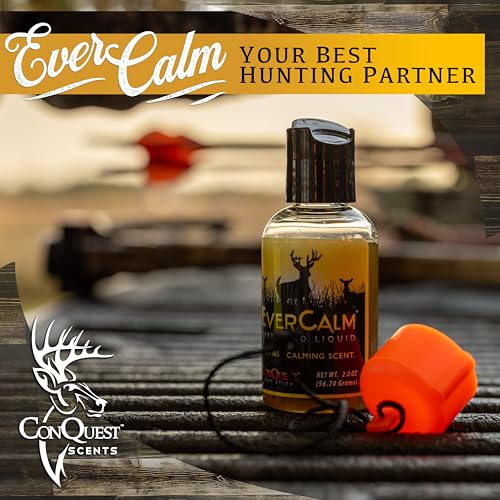 Conquest Scents EverCalm Deer Herd Scent Liquid - Natural Deer Attractant for Hunting