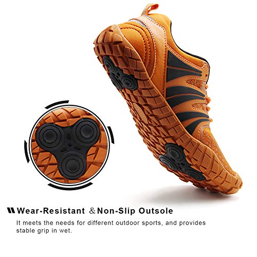 Oranginer Men's Barefoot Shoes Orange 11 - Wide Toe Box Cross Training Minimalist