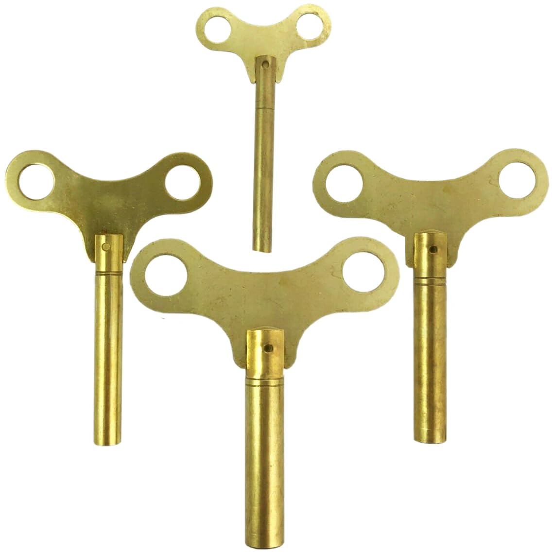 TAURISH Extra Long Brass Universal Clock Winding Key for Antique Vintage Clocks - Key for Mechanical Clock (Key No. 7-4.00mm I.D.)