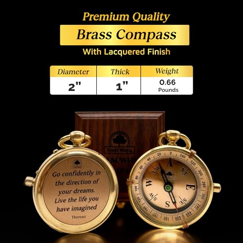 Dream Chaser Compass - Go Confidently Graduation Gift