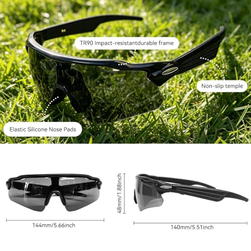 Smart Bluetooth Sunglasses with Open Ear Audio - Black & Grey