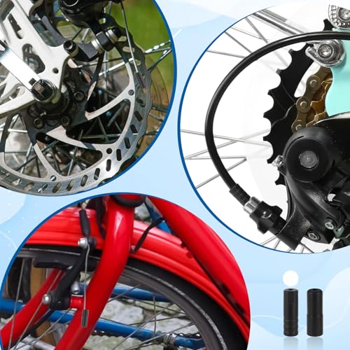 50 Pcs Bicycle Cable End Caps - Black Plastic Shift & Brake Fittings