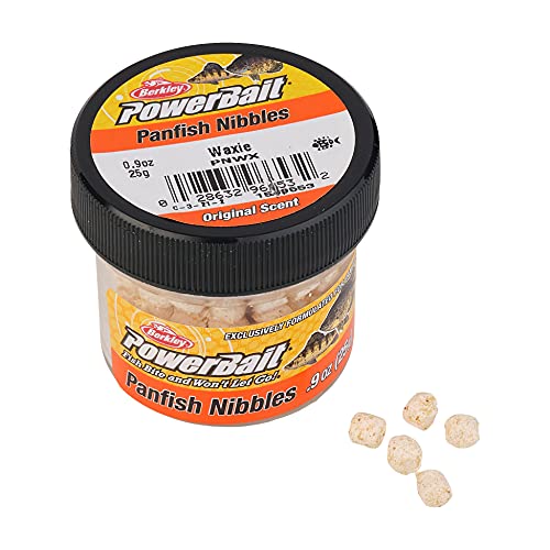Panfish Nibbles Fishing Soft Bait - Waxie, Small Jar