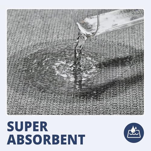 2-Piece Bath Mat Set - Absorbent Quick Dry Non-Slip Rugs