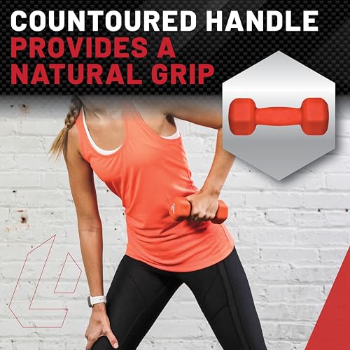 Neoprene Dumbbell Weights - Premium Quality for Home Gym - 1-10 lbs