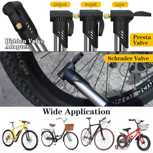 Bike Repair Kit with Bag & Tire Pump - Bike Tube Bag Set