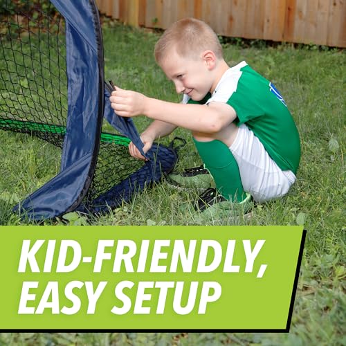 Portable Soccer Goal Net Set - 2 Pack, Lightweight & Collapsible