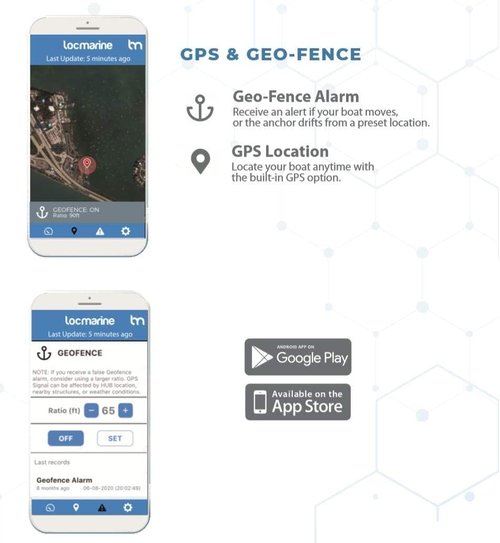 LocMarine® Global LTE Boat Monitoring Hub - Real-Time GPS Tracking & Security Alerts | All Sensors Included