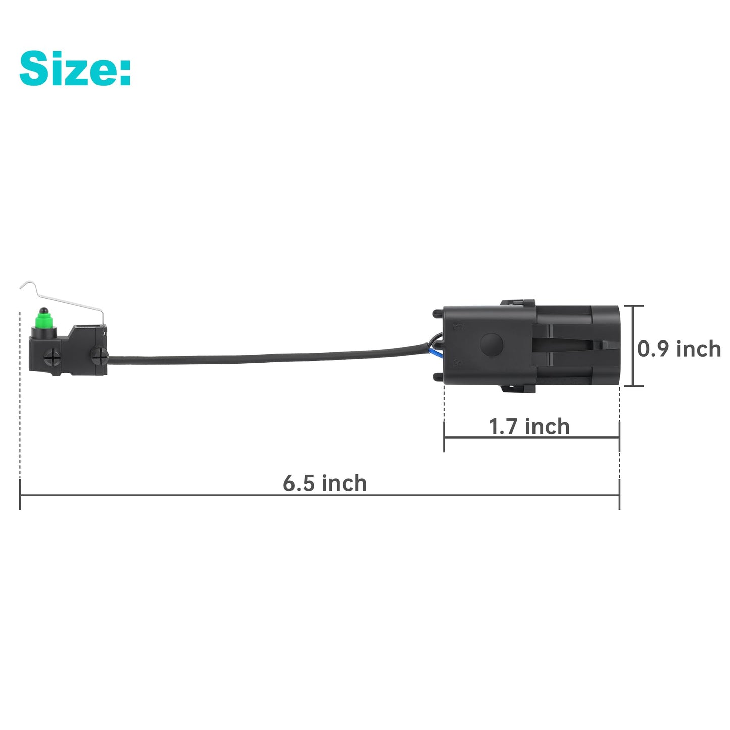 10L0L Golf Cart DCS Reverse Micro Switch Assembly for 1996-2002 EZGO DCS Electric Vehicles OEM# 73195-G01, CS25537, 73195G01, 6-154, 15843, N5537