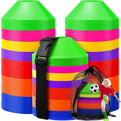Mini Soccer Cones for Agility Drills - 5 Inch, Multicolor