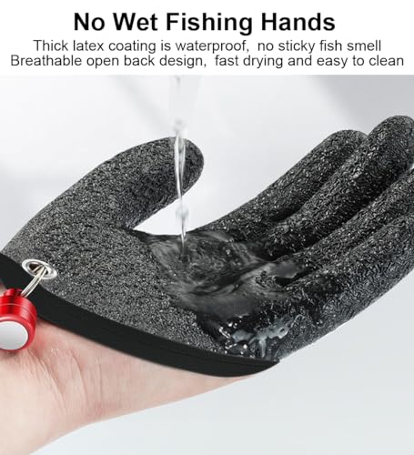 Non-Slip Fishing Gloves for Men - Waterproof Anti-Puncture Gear - Left