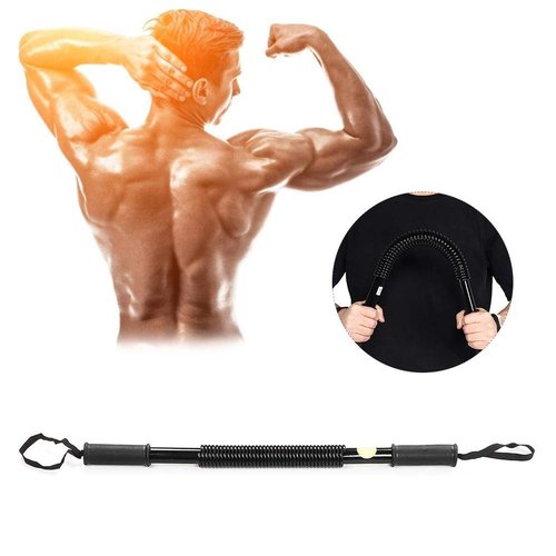 ZJchao Arm Power Exerciser, Power Spring Forearm Strength Muscle Trainer Exercise Gym Kit Chest Expander Gym Equipment(50KG)