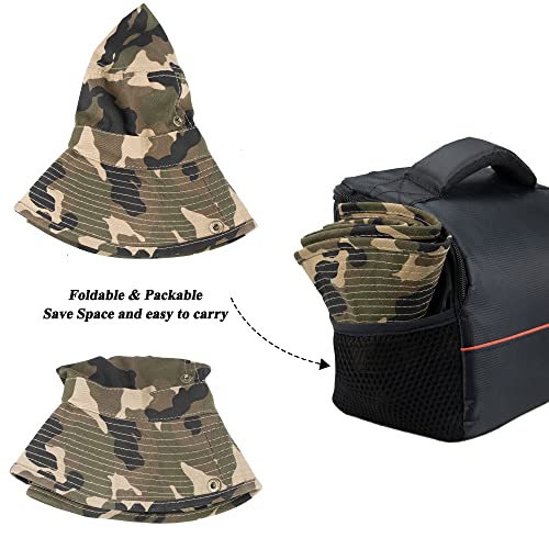 Toddler Bucket Hat - Camouflage Sun Hat for Boys (4-8 Years)