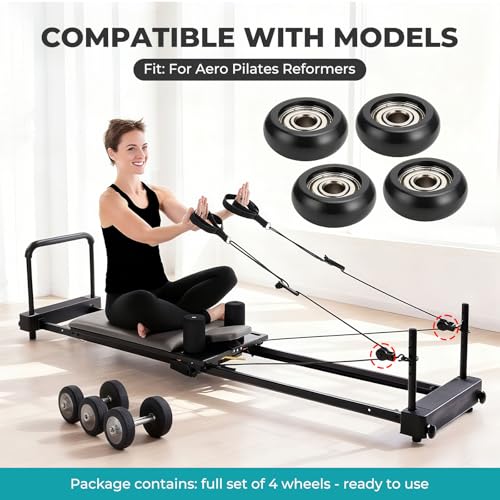 Replacement Roller Wheels for Aero Pilates Reformer - Smooth Glide