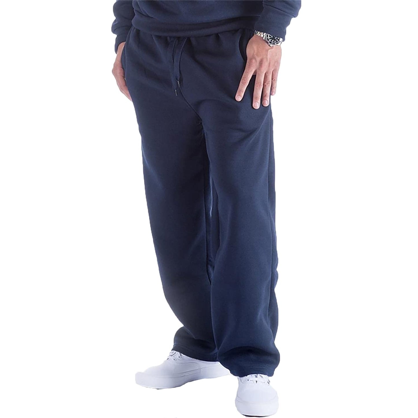 Yasumond Mens Athletic Sweatpants Fleece Basic Drawstring Running Workout Outdoor Sports Sweat Pants 701 XL Navy