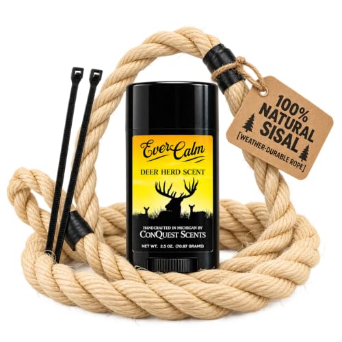 Conquest Scents EverCalm Deer Herd Scent Kit with Rope Scrape, 2.5 oz