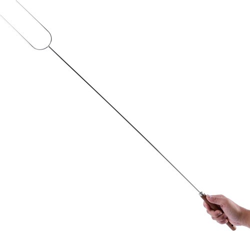 Coghlan's Camp Forks 6-Pack - 40" Heavy-Duty Solid Steel Marshmallow Sticks with Wooden Handles | Perfect for Roasting, BBQ & Outdoor Cooking